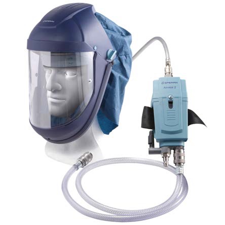 MASCHERA AIRVISOR MV KIT completo di filtro a cintura per verniciatura